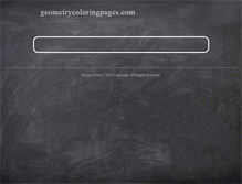 Tablet Screenshot of geometrycoloringpages.com